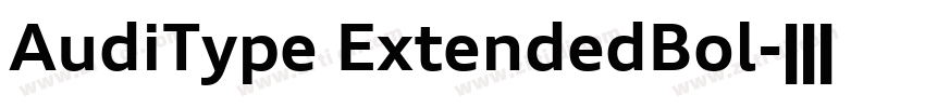 AudiType ExtendedBol字体转换